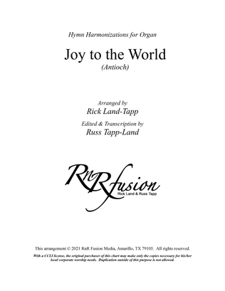 Book cover for Joy to the World - Christmas Hymn Harmonization for Organ