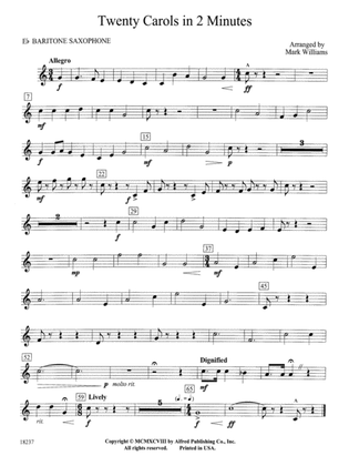 Twenty Carols in 2 Minutes: E-flat Baritone Saxophone