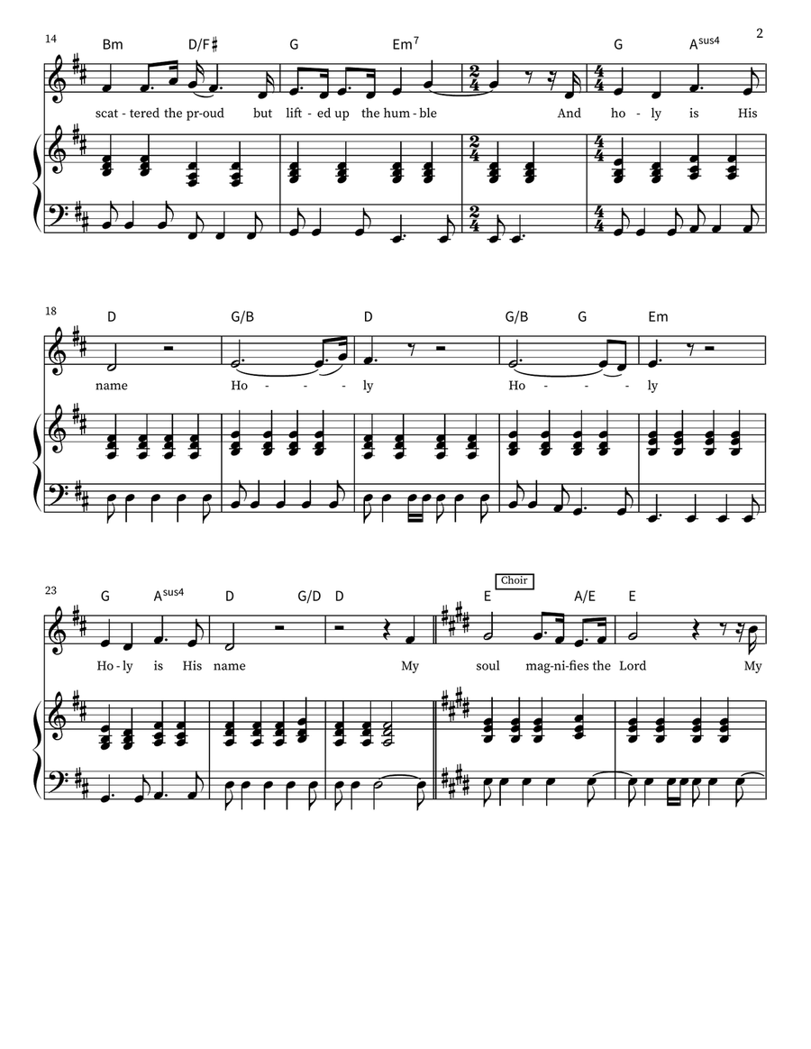 Magnificat Magnificat Voice scores gallery preview page 2