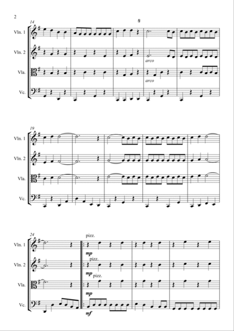 Afternoon Delight String Quartet scores gallery preview page 3