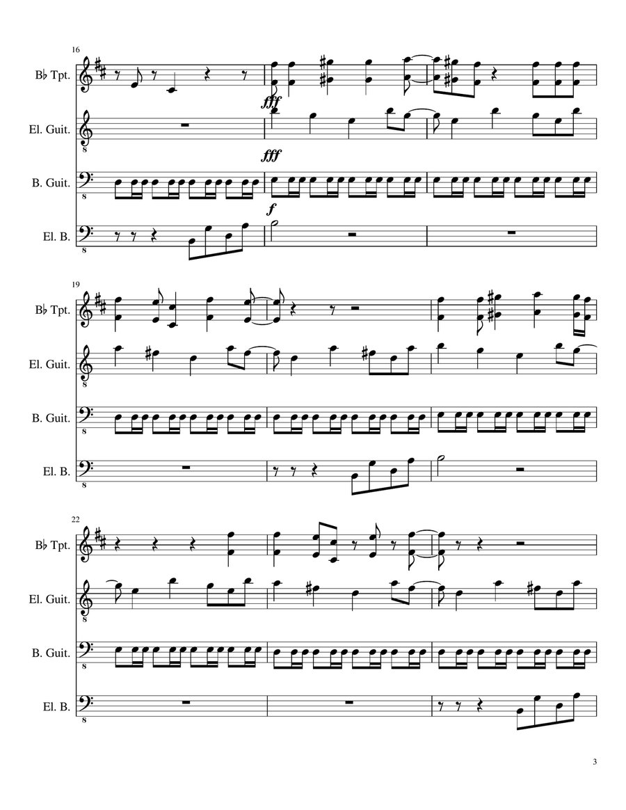 The Night Begins to shine Small Ensemble scores gallery preview page 3