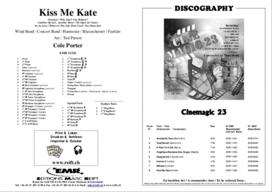 Kiss Me Kate Kiss Me Kate Concert Band scores gallery preview page 2