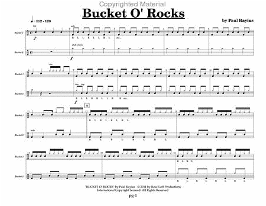 Cans, Buckets and Poles... OH MY! (Blast Off Series) Percussion Ensemble scores gallery preview page 4