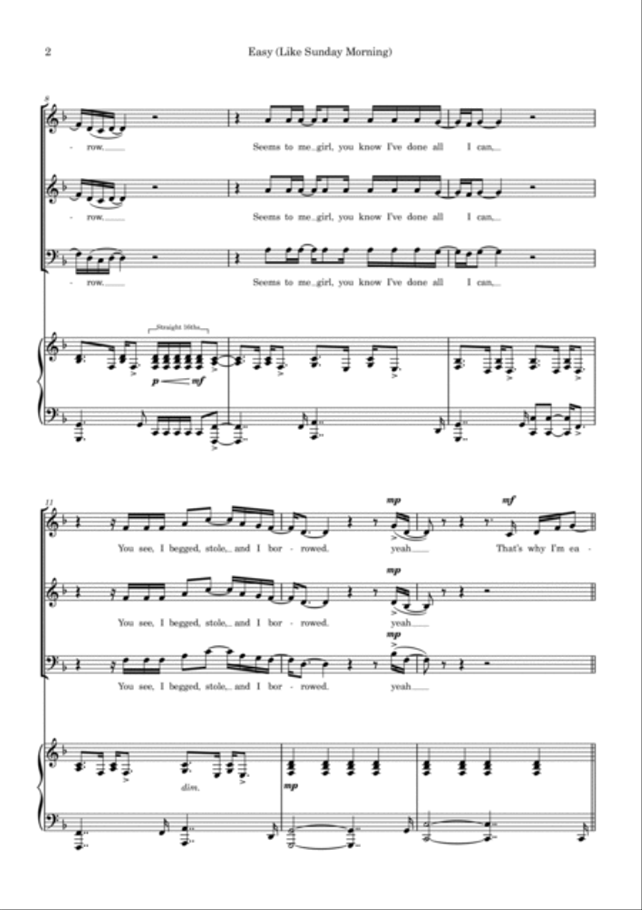 Easy Easy 3-Part scores gallery preview page 2