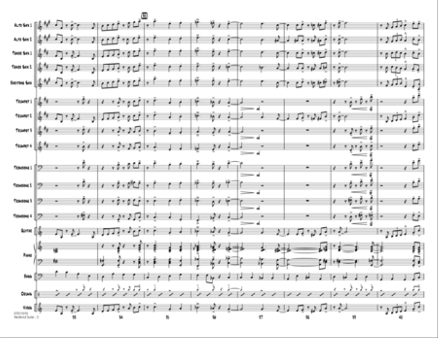 Yardbird Suite (arr. Mark Taylor) - Conductor Score (Full Score) Jazz Ensemble scores gallery preview page 5