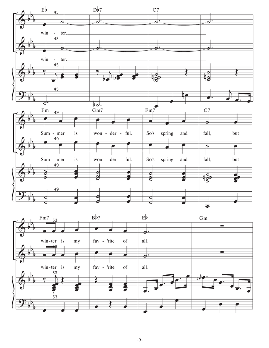 My Favorite Season My Favorite Season Piano, Vocal scores gallery preview page 5