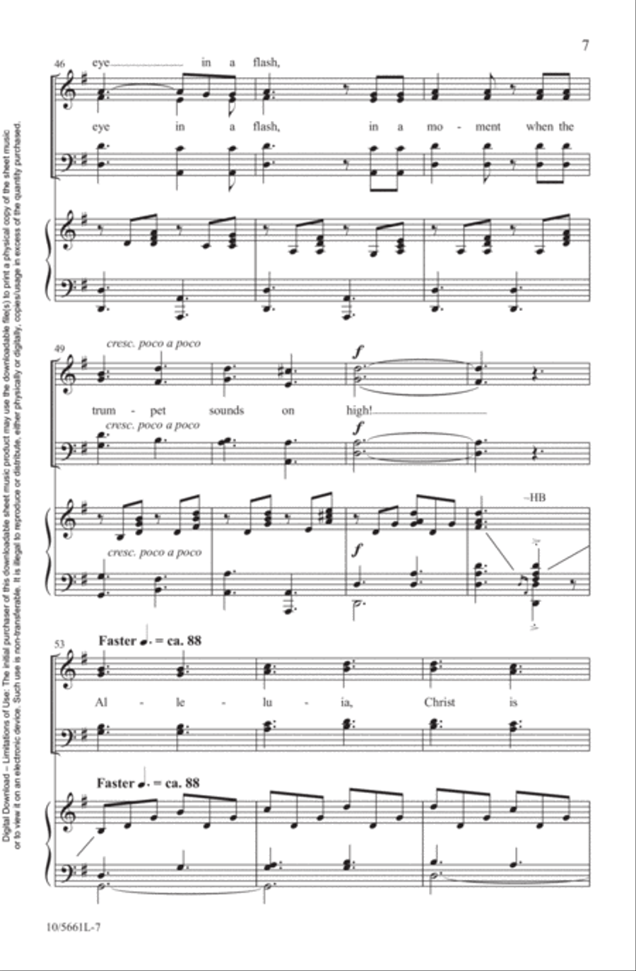 O Praise the Living King! 4-Part scores gallery preview page 7