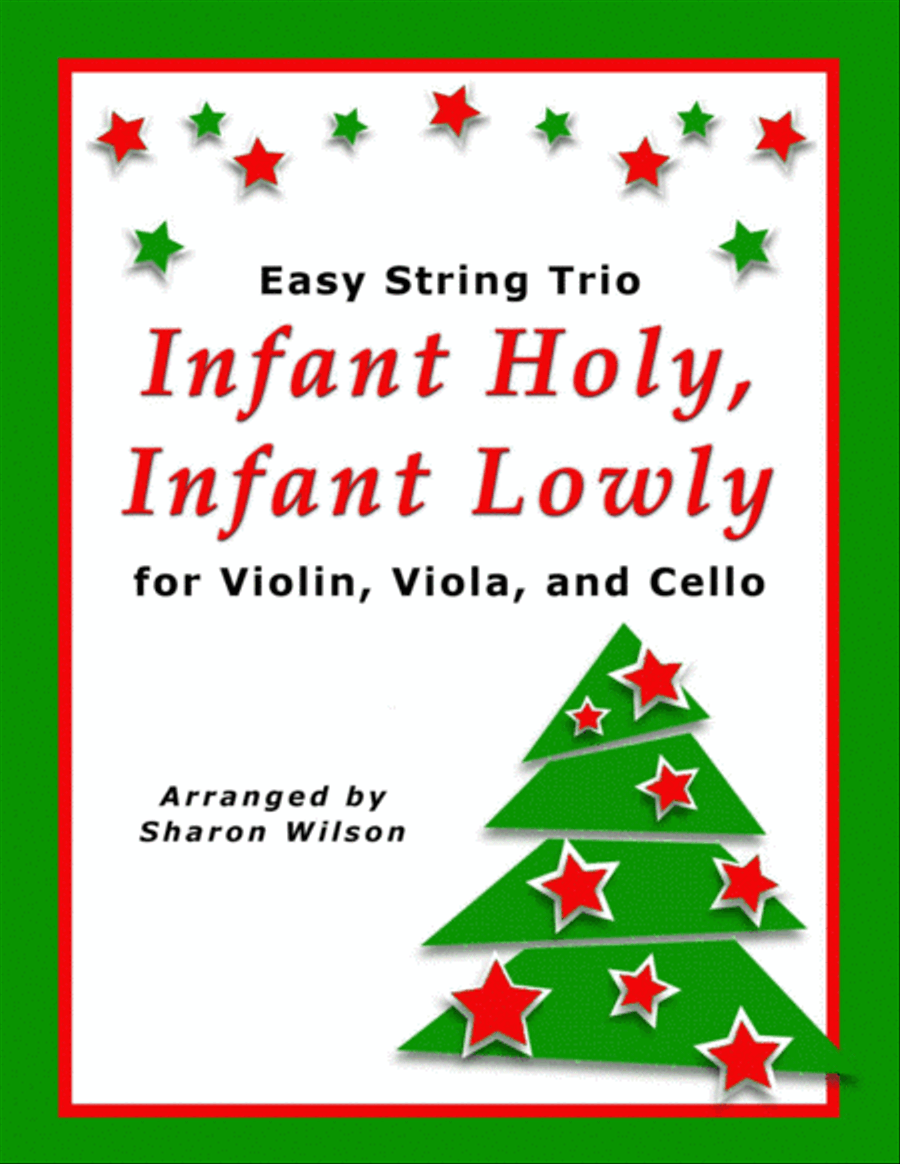 Infant Holy, Infant Lowly (for String Trio – Violin, Viola, and Cello) String Trio scores gallery preview page 1
