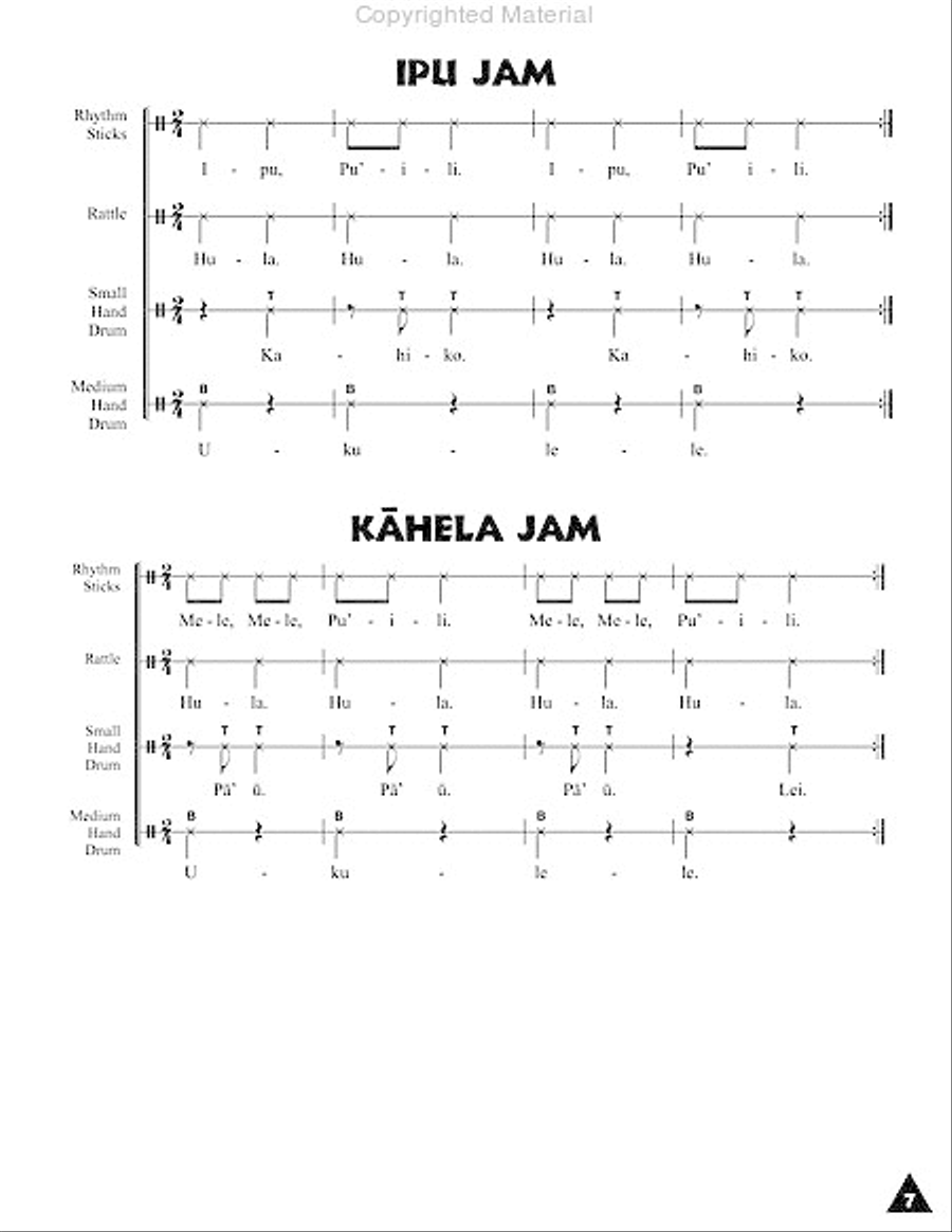 Just Jams Orff Instrument scores gallery preview page 4