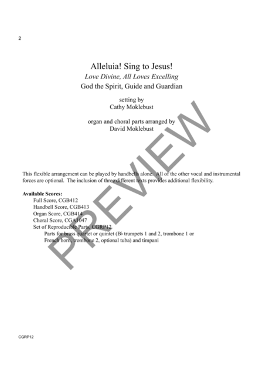 Alleluia! Sing to Jesus! Reproducible Instrumental Parts Reproducible Packs scores gallery preview page 2