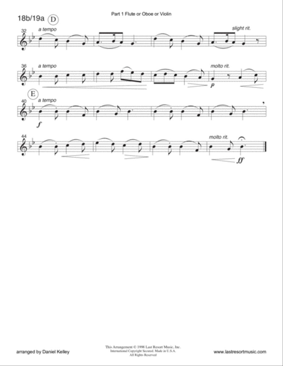 We Three Kings of Orient Are for String Trio (or Wind Trio or Mixed Trio) Piano Trio scores gallery preview page 4
