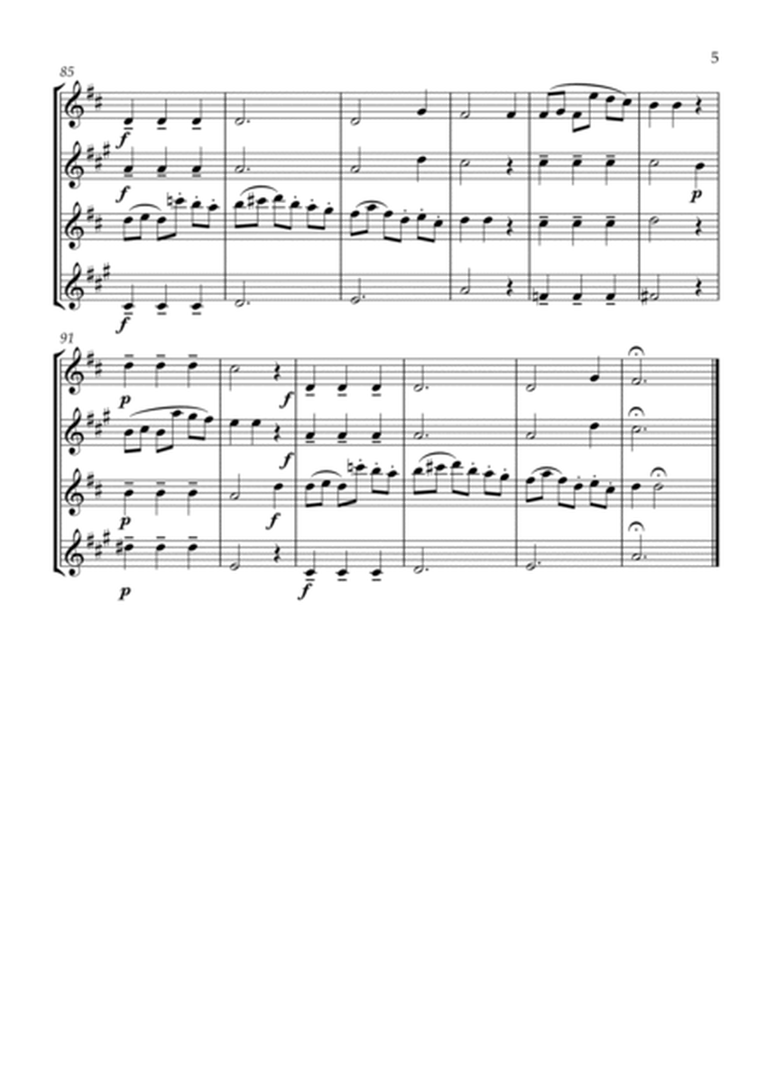 German Dance in C - Saxophone Quartet image number null