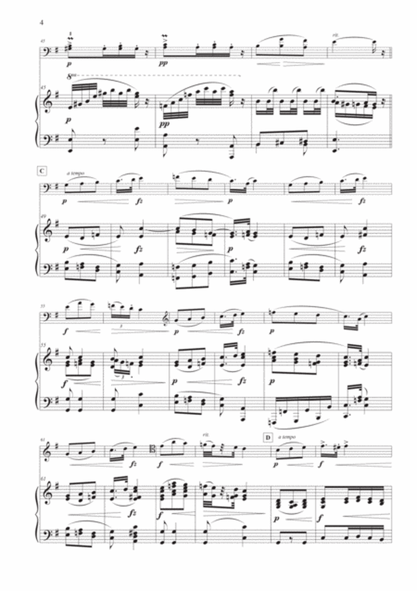 Slavonic Dance Op. 72 No. 2 for Cello and Piano image number null