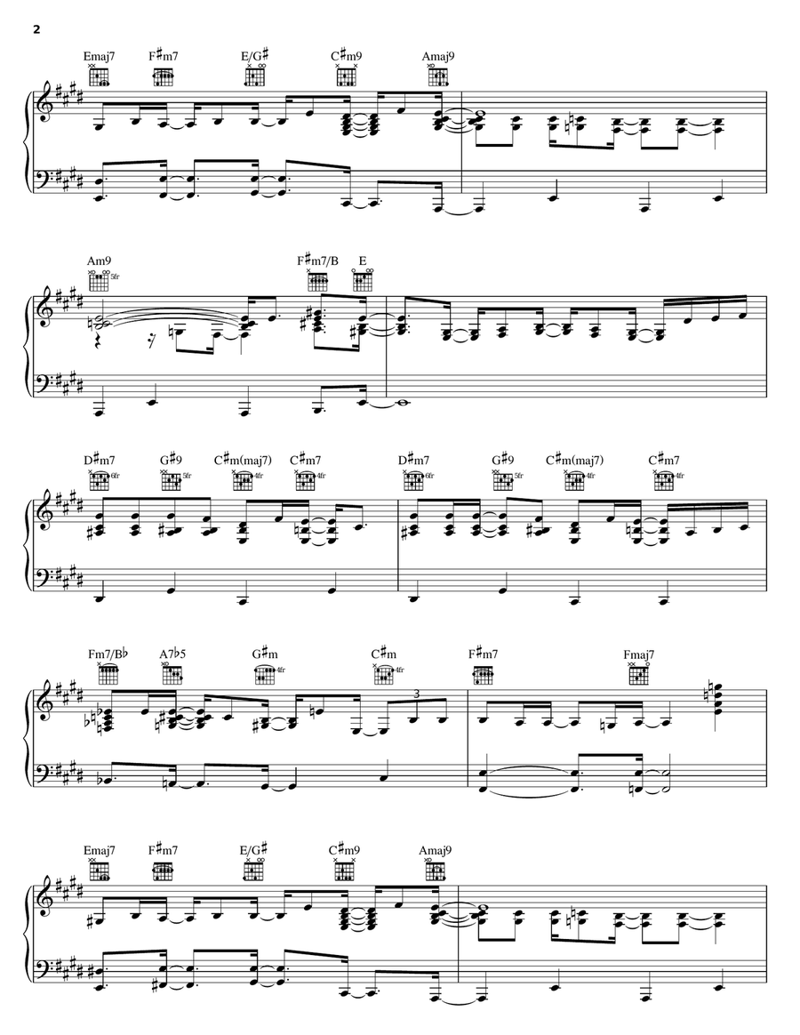 Francesca Francesca Piano, Vocal, Guitar scores gallery preview page 2