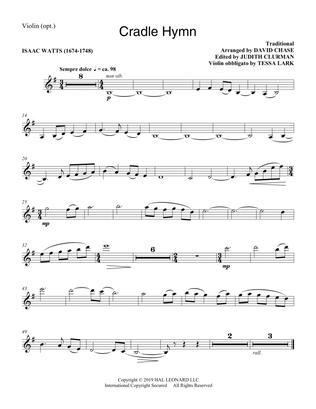 Cradle Hymn (arr. David Chase) - Violin