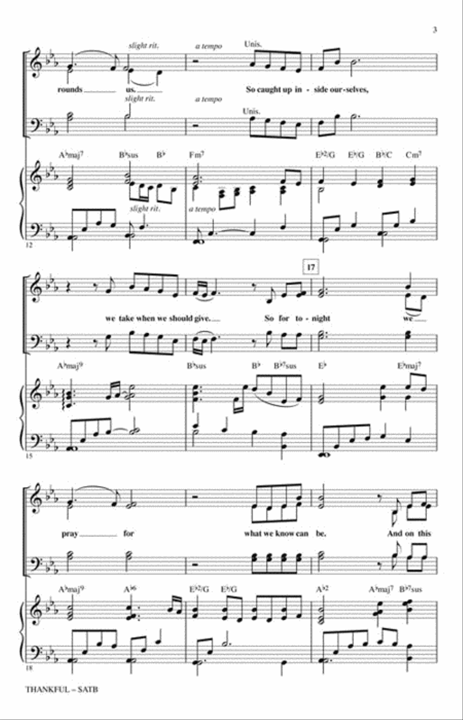 Thankful Choir scores gallery preview page 3