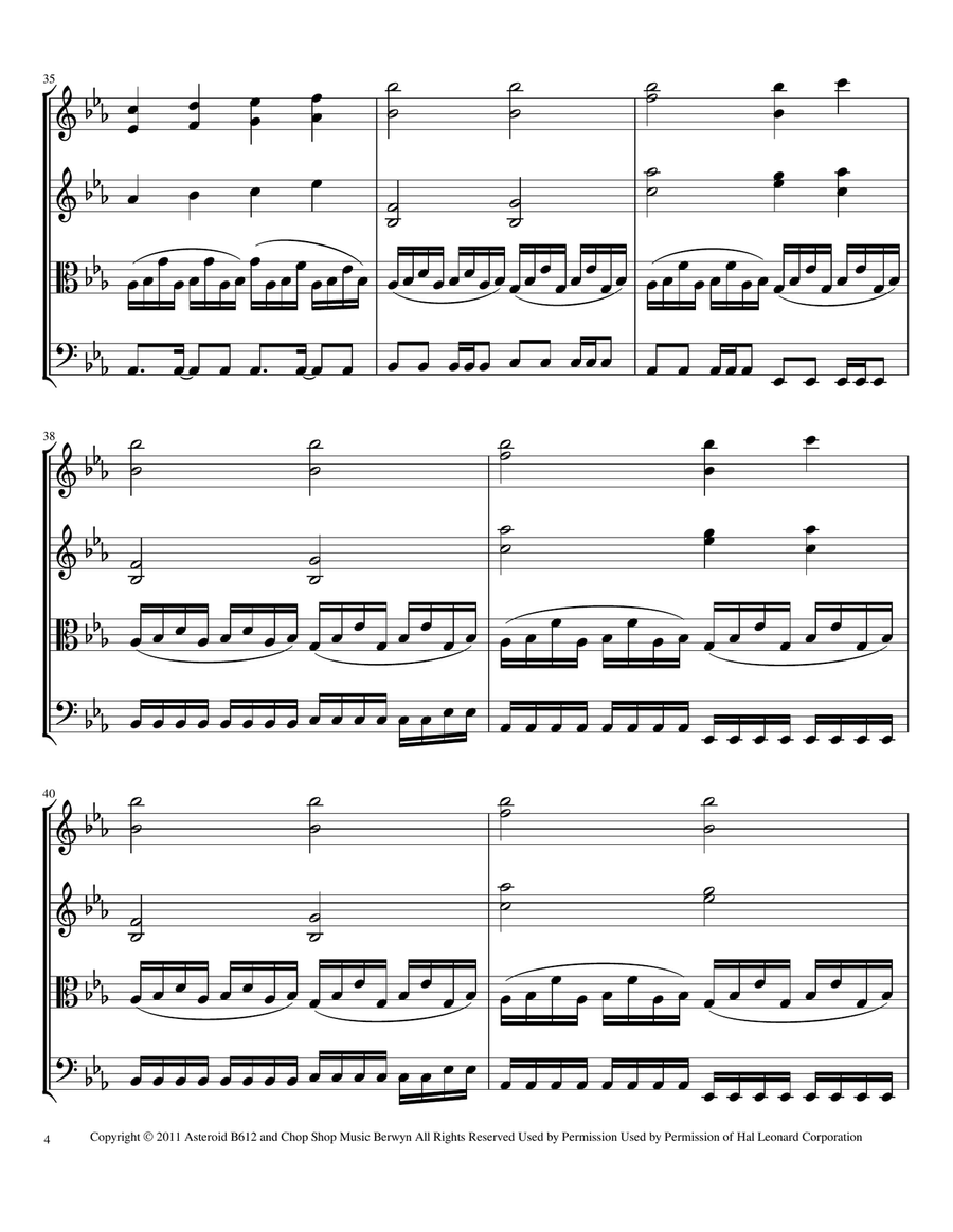 Turning Page String Quartet scores gallery preview page 4