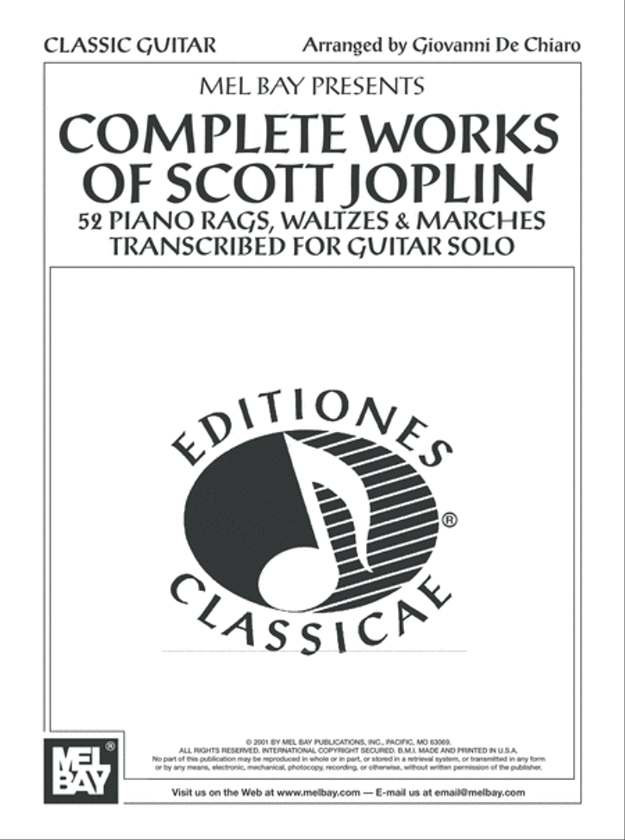 Complete Works of Scott Joplin Acoustic Guitar scores gallery preview page 2