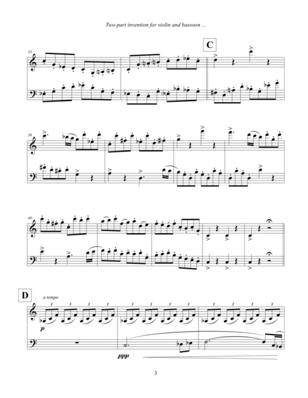 Two-part invention for violin and bassoon (2012)