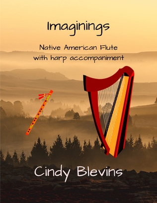 Book cover for Imaginings, Native American Flute and Harp