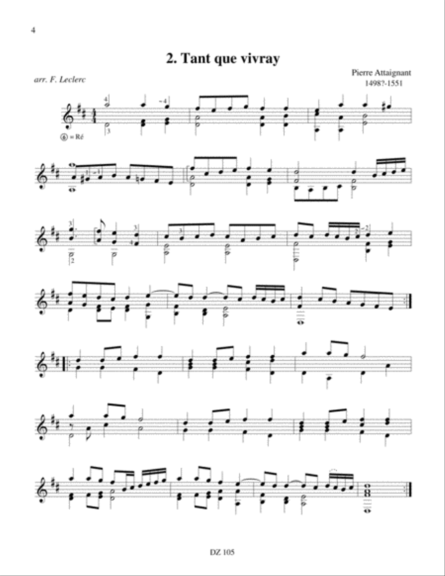 Répertoire progressif pour la guitare, vol. 5 Classical Guitar scores gallery preview page 4