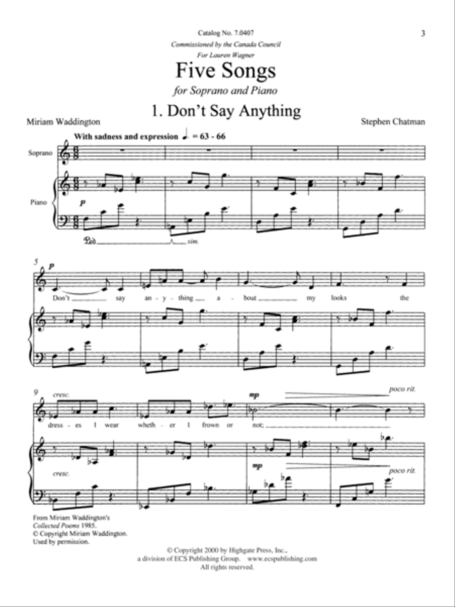<br>Sheet music extract
