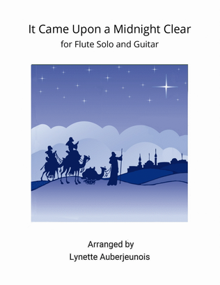 It Came Upon a Midnight Clear - Flute Solo with Guitar Chords