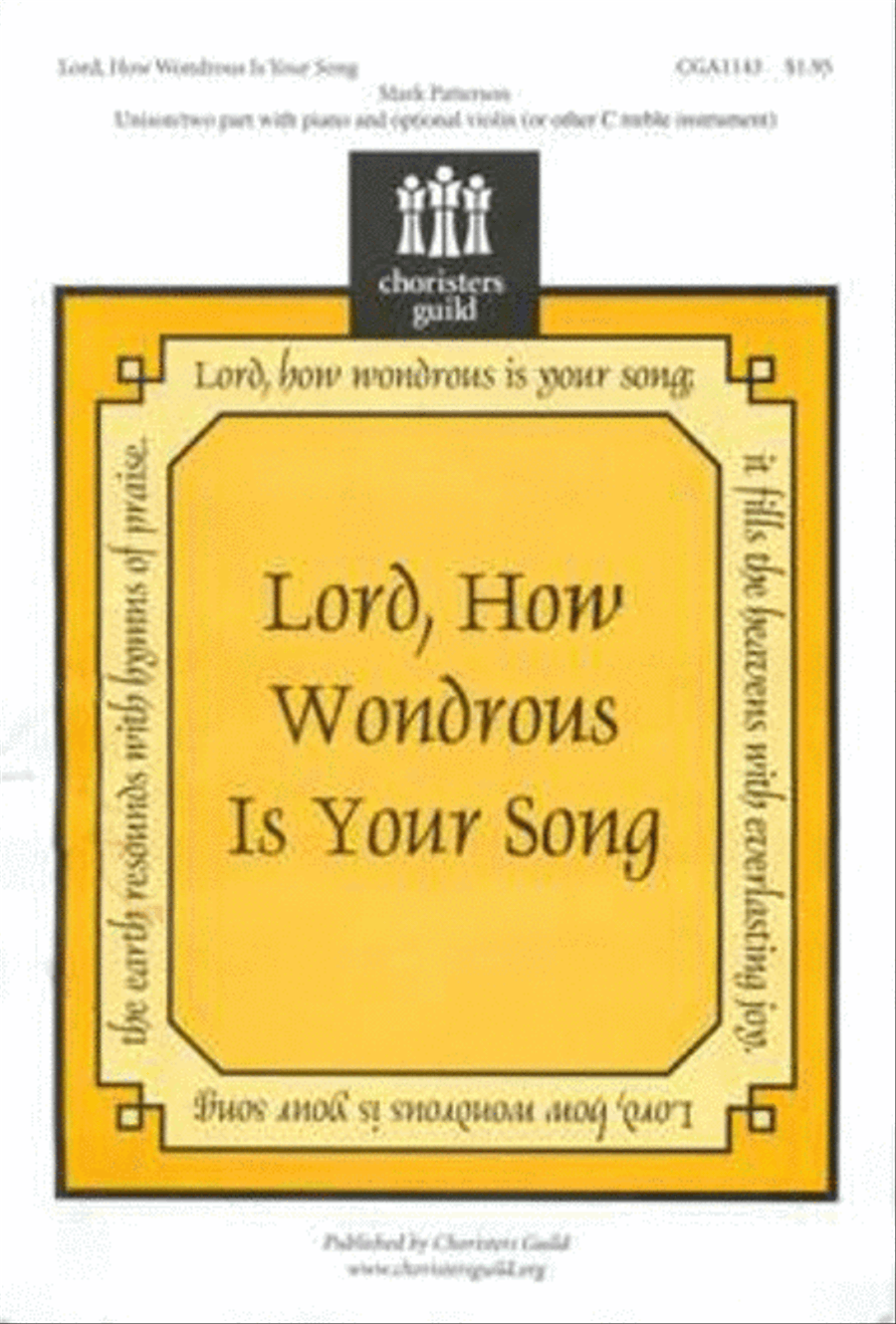 Lord, How Wondrous Is Your Song 2-Part scores gallery preview page 1
