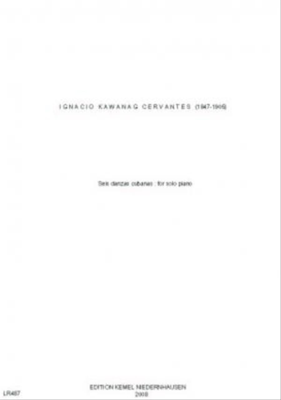 Seis danzas cubanas Piano Solo scores gallery preview page 1