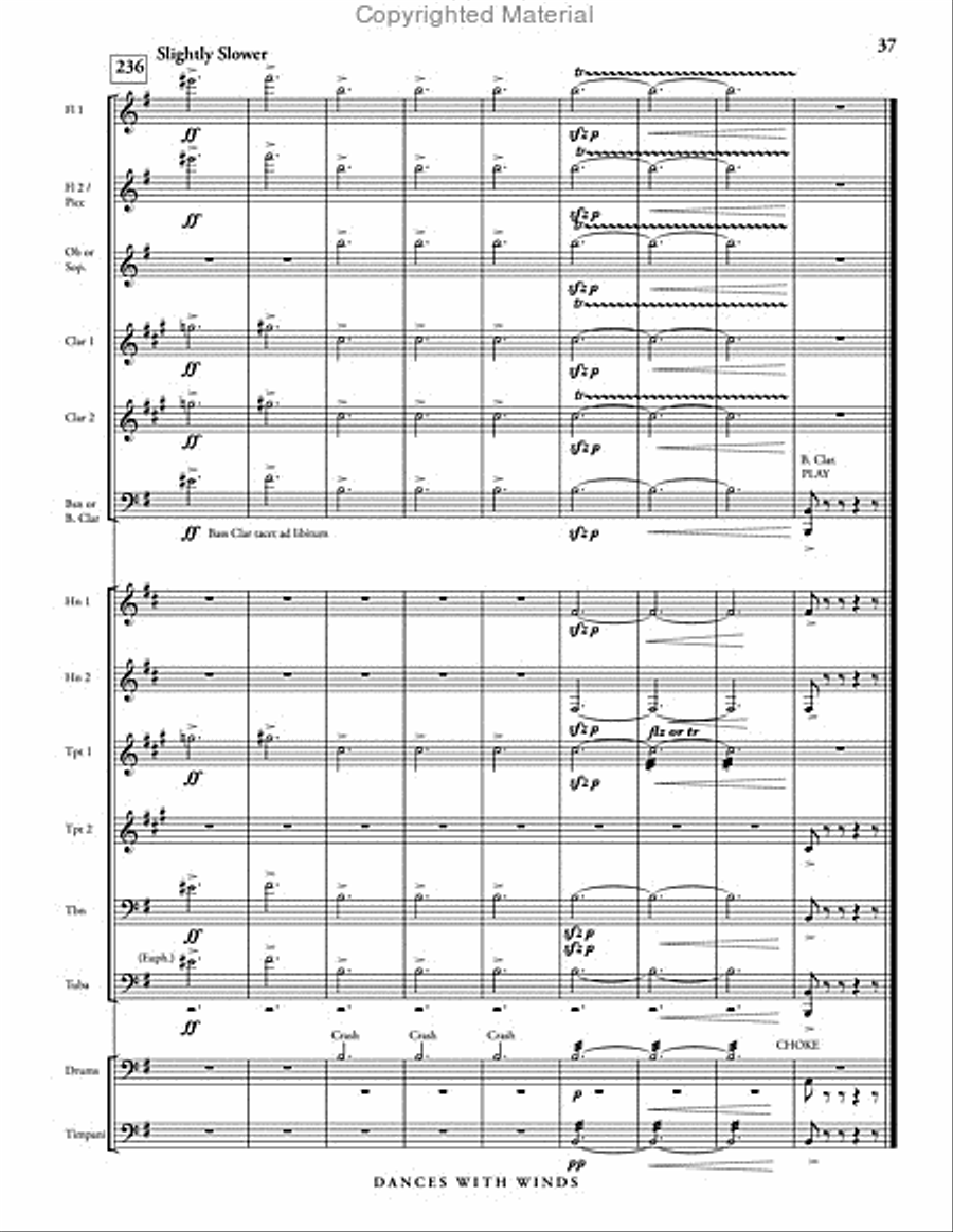 Dances with Winds Dances with Winds Concert Band scores gallery preview page 43