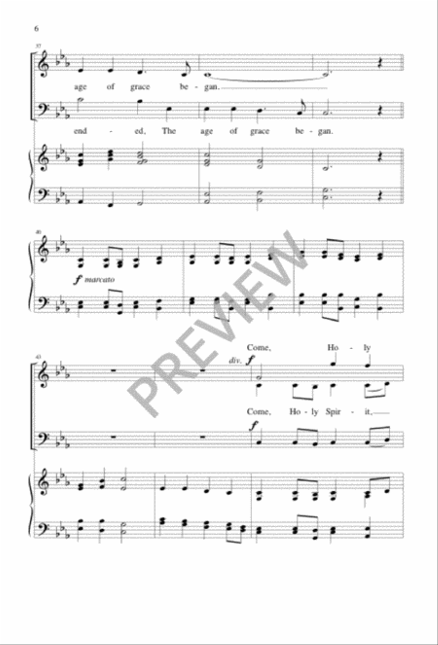 The Baptism of Jesus The Baptism of Jesus 4-Part scores gallery preview page 6