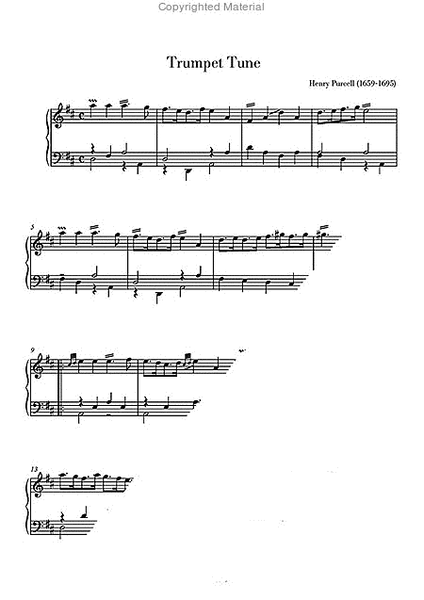 Trumpet Tune für Orgel D-Dur