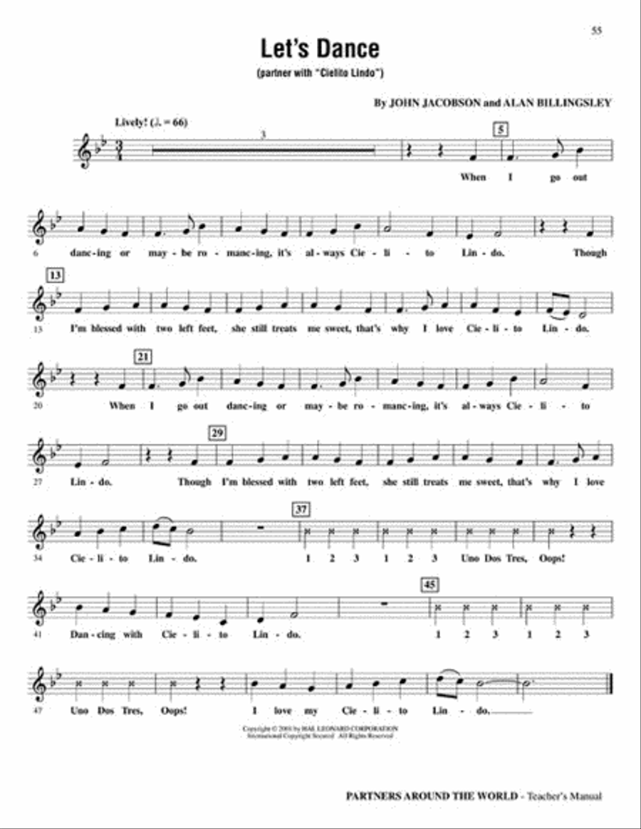 Partners Around the World (Collection of Partner Songs) Choir scores gallery preview page 5