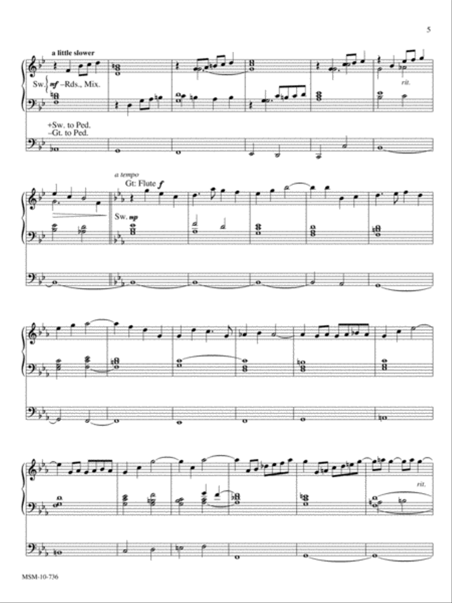 Prelude When in Our Music God Is Glorified Organ scores gallery preview page 3