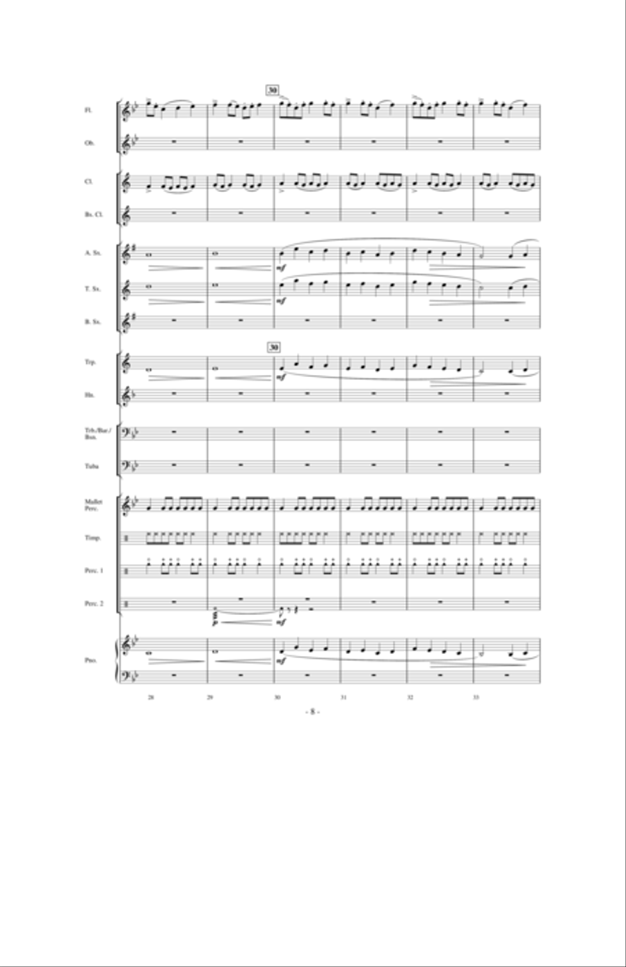 Moto Continuo Moto Continuo Concert Band scores gallery preview page 11