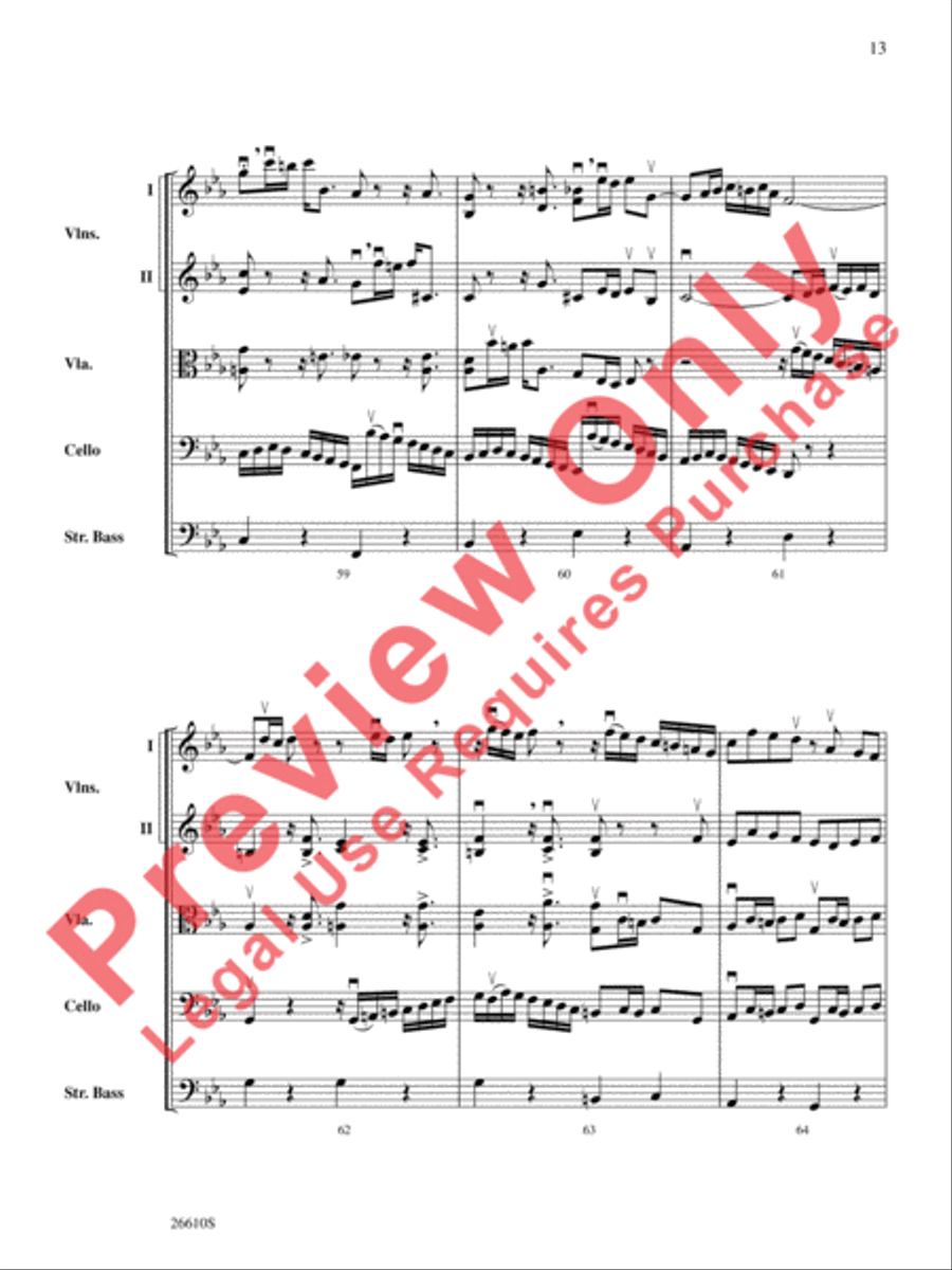 Bach's Lunch Bach's Lunch String Orchestra scores gallery preview page 14