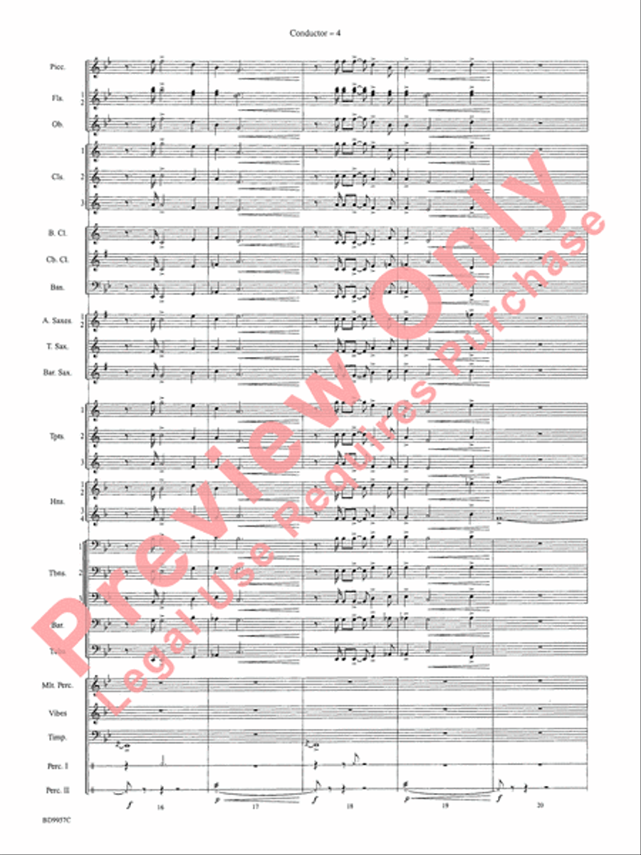 Angels, from the Realms of Glory Concert Band scores gallery preview page 7