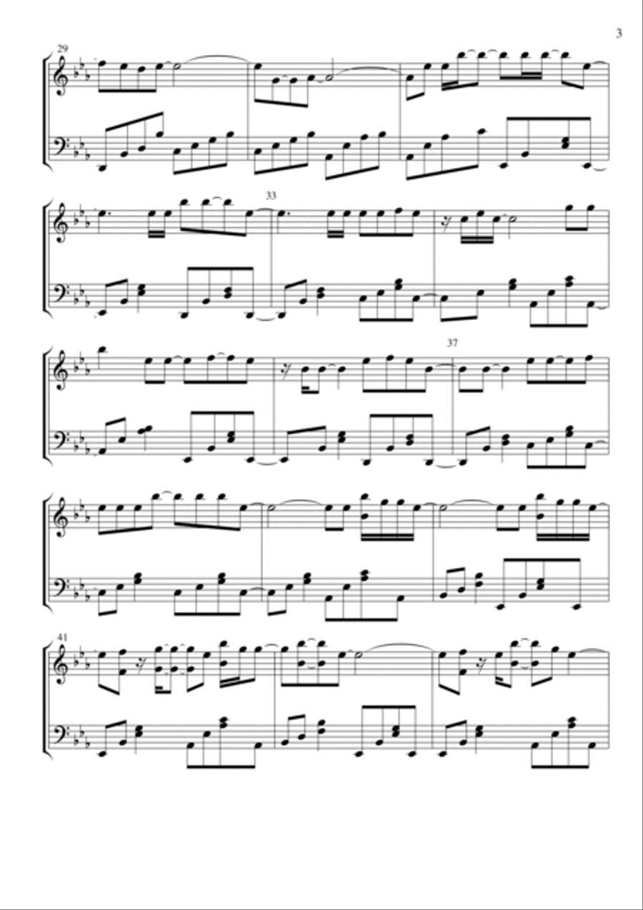 You're Beautiful You're Beautiful Piano Solo scores gallery preview page 3