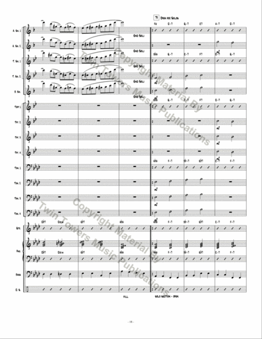 Don't Get Caught Don't Get Caught Jazz Ensemble scores gallery preview page 18