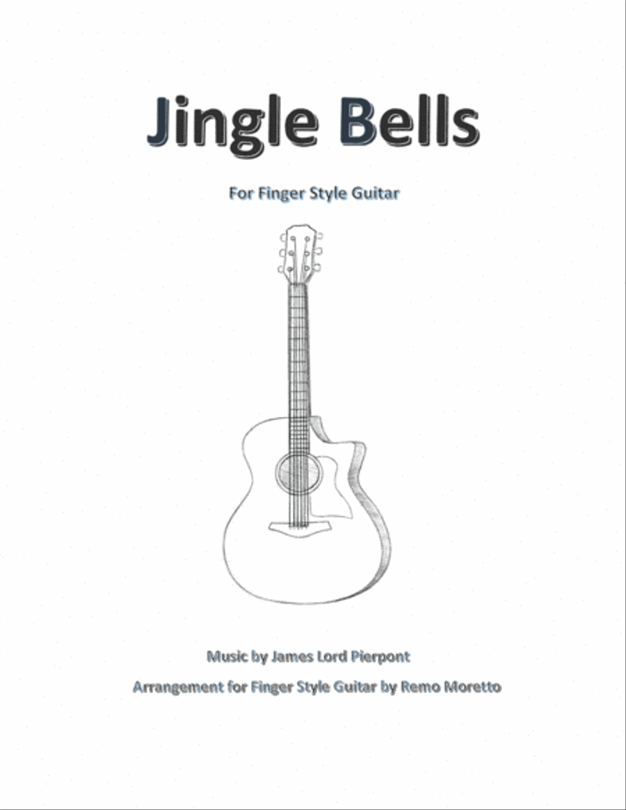 Jingle Bells for Finger Style Guitar Fingerpicking Guitar scores gallery preview page 1