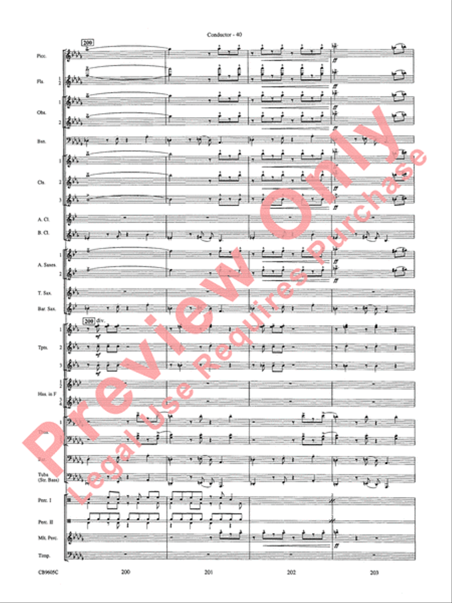 The Symphonic Gershwin The Symphonic Gershwin Concert Band scores gallery preview page 44