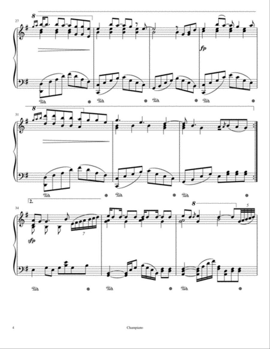 iKON - Love Scenario (Advanced Piano Solo Arrangement) Piano, Vocal, Guitar scores gallery preview page 4