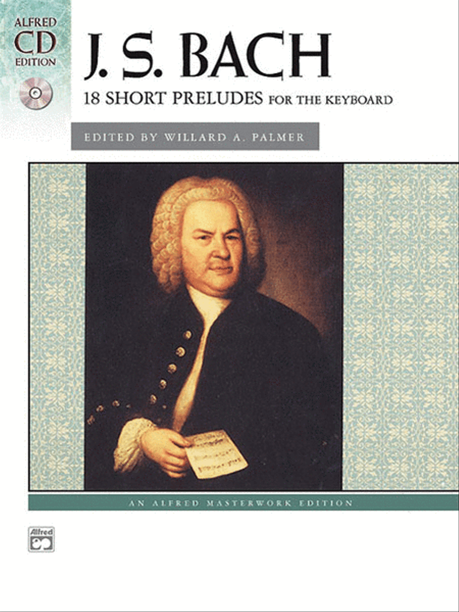 Bach -- 18 Short Preludes Piano Solo scores gallery preview page 1