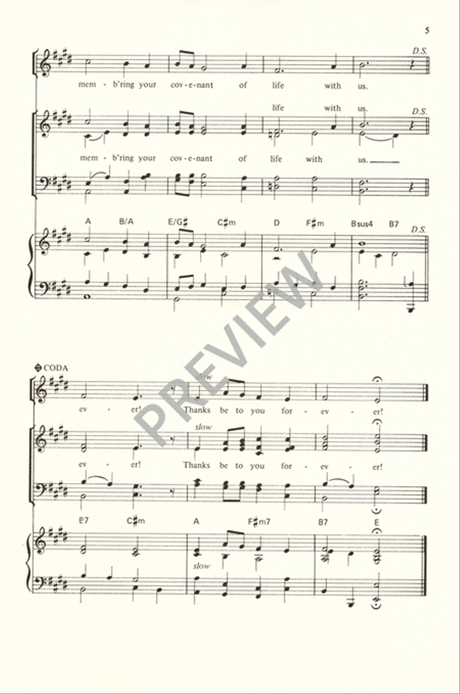Thanks Be to You 4-Part scores gallery preview page 6