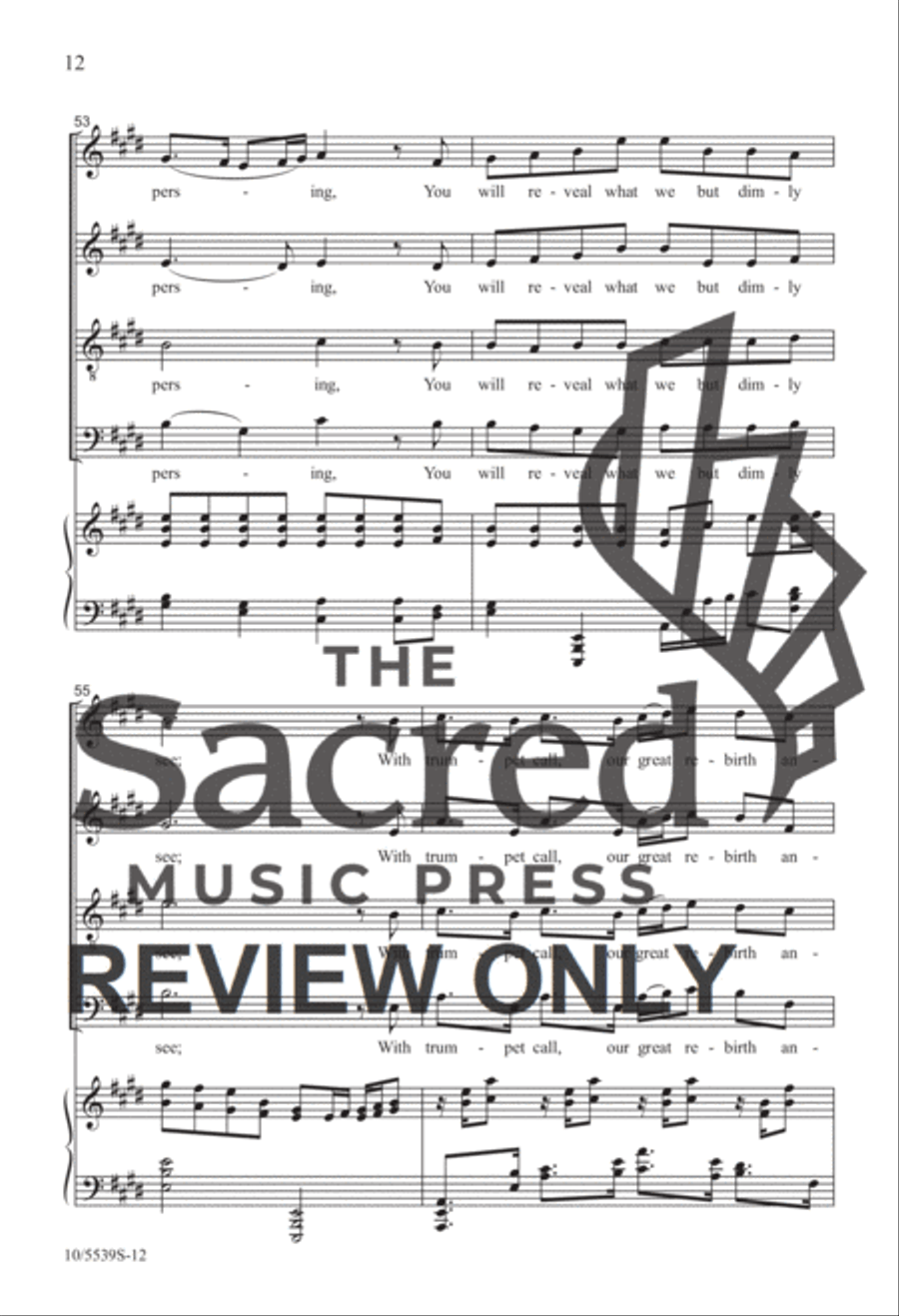 O Mighty God SATB 4-Part scores gallery preview page 11