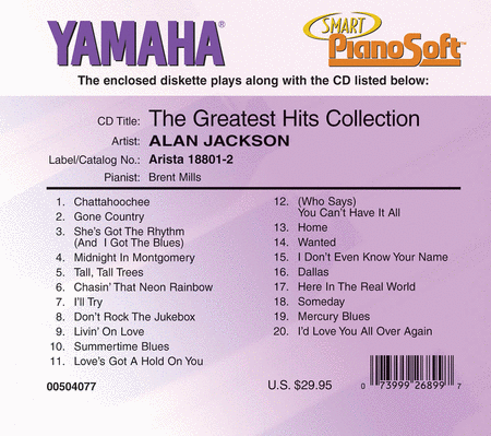Alan Jackson - Greatest Hits Collection - Piano Software