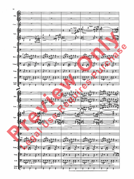 Symphony for Brass and Percussion (score only)