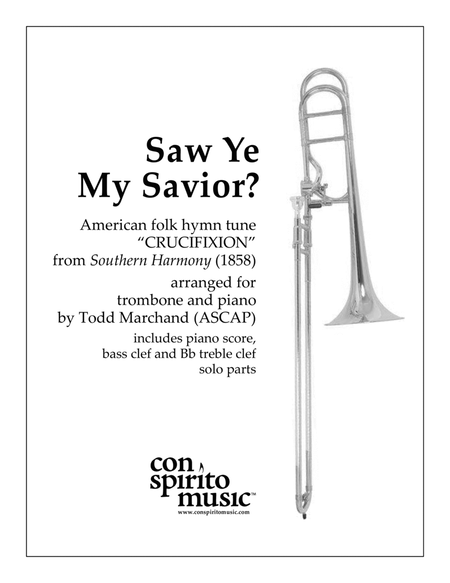 Saw Ye My Savior? — trombone (or euphonium, cello) and piano image number null
