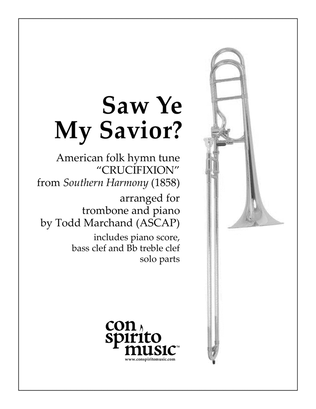 Saw Ye My Savior? — trombone (or euphonium, cello) and piano