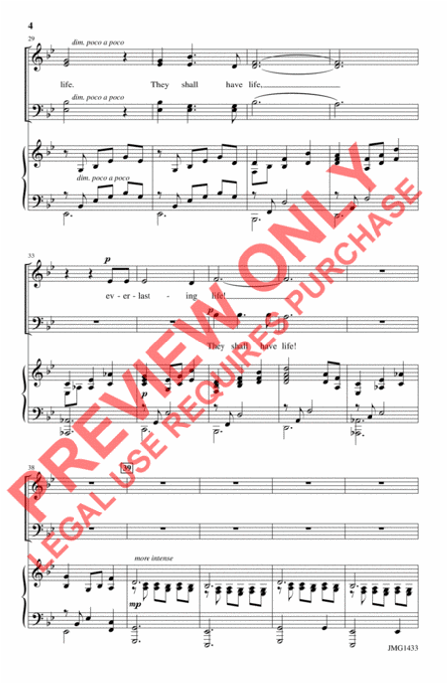 God so loved 4-Part scores gallery preview page 4